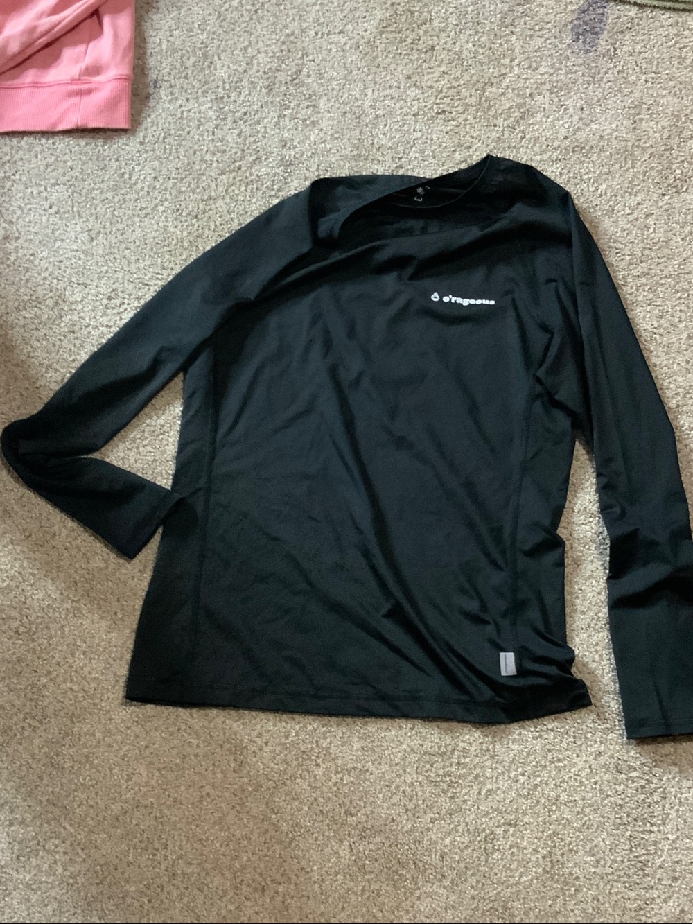 Orvis Black Long-Sleeve Performance Top with Logo